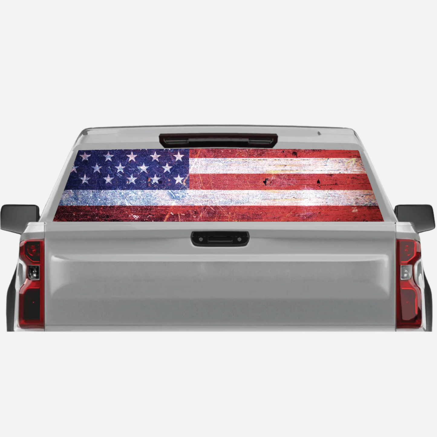 American Flag Rear Window Graphic