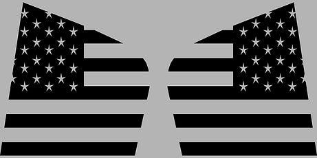 Dodge Charger Rear Window Flag Decals - J&J's Graphic Designs
