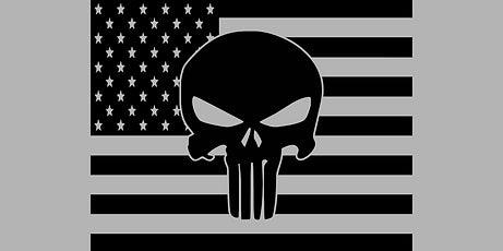 Rear Slider Window US Flag / Punisher Design - J&J's Graphic Designs