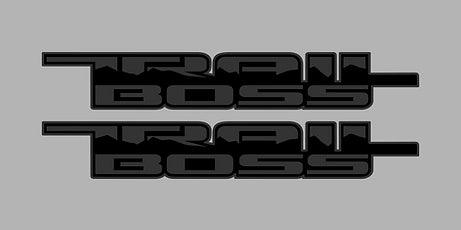 Pair of Trail Boss Mountain Dual Color Bedside Decals - J&J's Graphic Designs