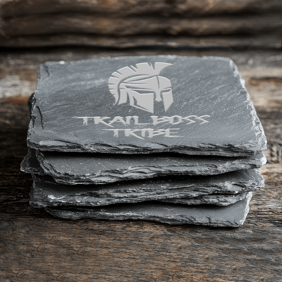 Trail Boss Tribe Slate Coasters (Set of 4)