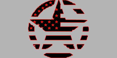 Jeep American Flag Star Decal - 2 Color - J&J's Graphic Designs