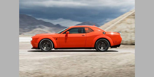 Dodge Challenger Rear Side Window Flag Decals - J&J's Graphic Designs