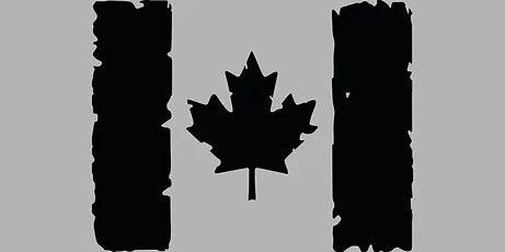 Rear Slider Window Distressed Canadian Flag Design - J&J's Graphic Designs