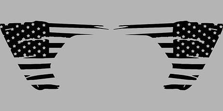 Jeep Distressed US Flag Vent Decals - J&J's Graphic Designs