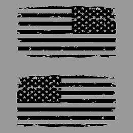 Distressed US Flag Decal Set - J&J's Graphic Designs