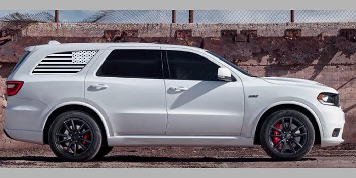 Dodge Durango Side Window US Flag Decals - J&J's Graphic Designs