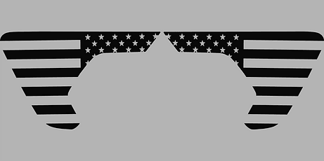 Jeep US Flag Vent Decals - J&J's Graphic Designs
