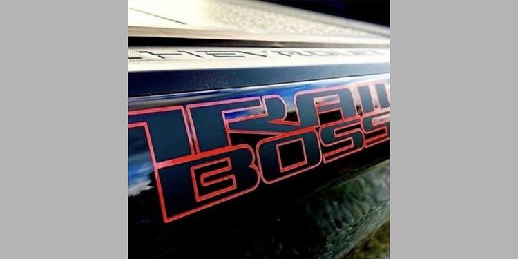 Set of Trail Boss Dual Color Bedside Decals - J&J's Graphic Designs